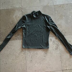 Priceless Dark Green Long Sleeve Turtleneck Top